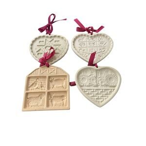 Pampered chef cookie molds- 1990s- Preowned- Lot of 4